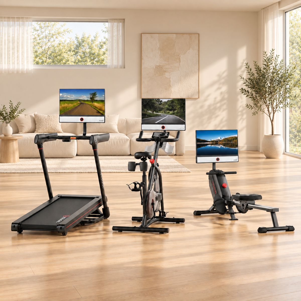 Pack Famille :Vélo Max— Rameur — Course 3X