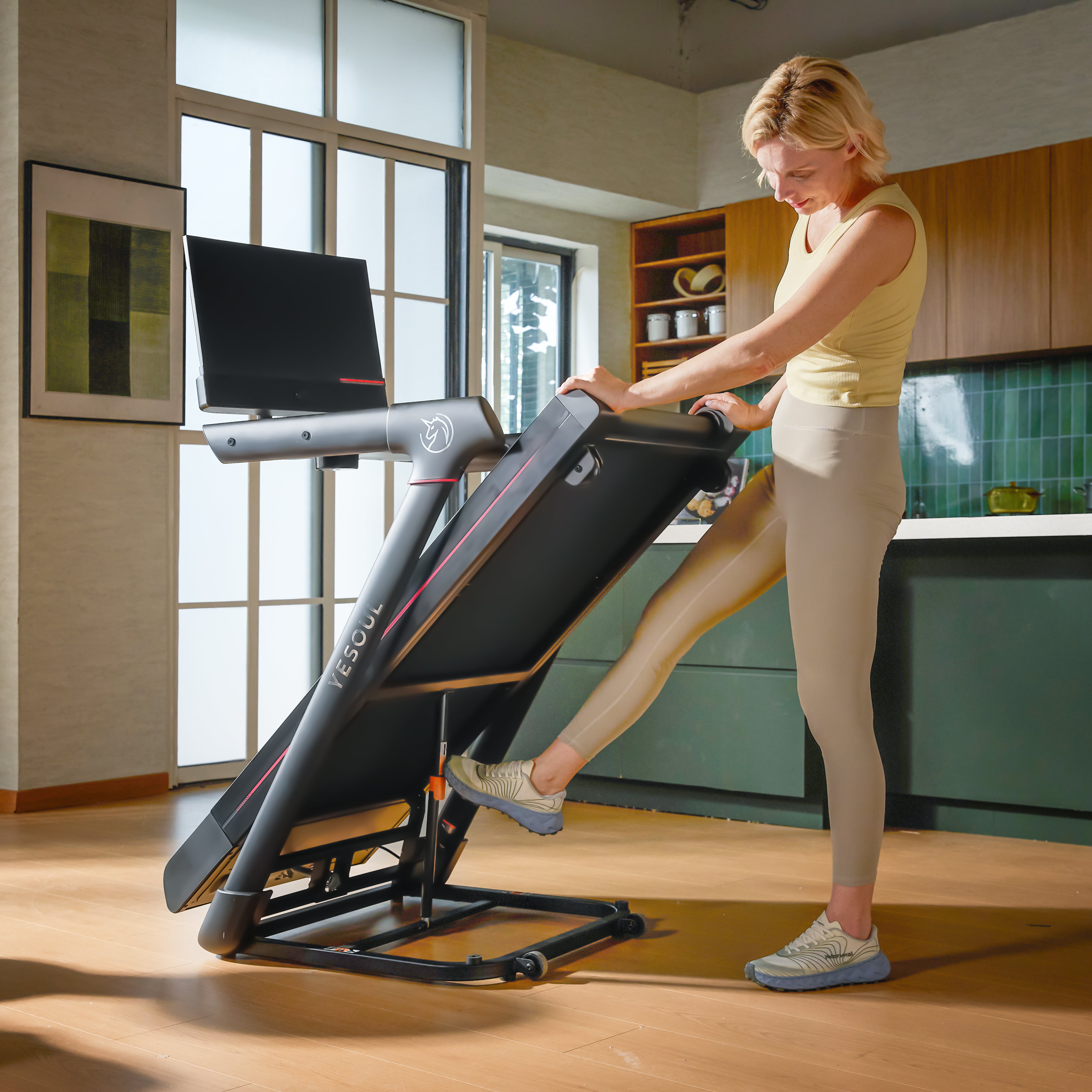 Tapis de course Yesoul T3S Plus avec inclinaison automatique de 10 % — Norme UE