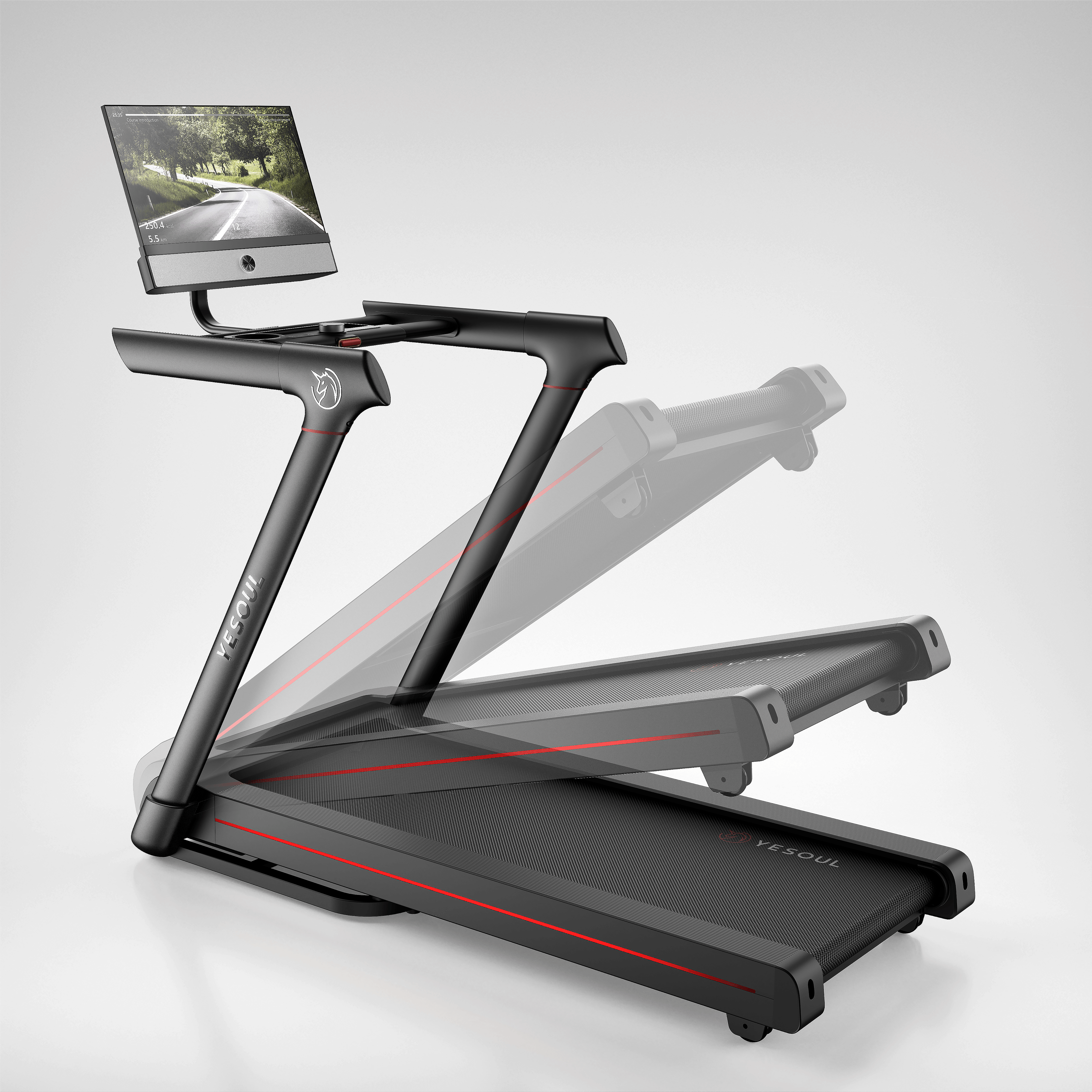 Tapis de course Yesoul T3S Plus avec inclinaison automatique de 10 % — Norme UE