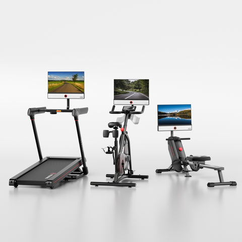 Vélo d’intérieur Max & Rameur & Tapis de course 
